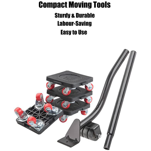 Heavy Furniture Lifter with Extension Bar and 4Wheel Furniture Glides