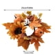 thumbnail image 3 of Anillos de vela de otoño para pilares Anillos de vela de hojas de arce y bayas Mini calabazas de otoño Corona de hojas de arce Portavelas decorativo para el Día de Acción de Gracias, 3 of 4