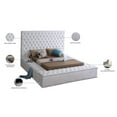 thumbnail image 5 of Bliss White Velvet King Bed (3 Boxes)-Color:White Velvet,Style:Contemporary, 5 of 6