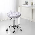 thumbnail image 7 of Fotbe Lavender Flowers Stool Covers Round,Waterproof Round Bar Stool Covers Bar Chair Covers Washable Stool Cushion Slipcover for 12-14 Inch Chair-13 inch, 7 of 7