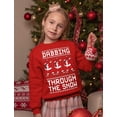 thumbnail image 4 of Tstars Boys Unisex Christmas Shirts Gift Dabbing Through the Snow Santa Christmas Dab Kids Family Holiday Shirts Xmas Party Christmas Gifts for Boy Youth Kids Sweatshirt, 4 of 6