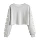 thumbnail image 1 of Camisetas de Manga Larga de las Mujeres Impresas Sueltas Casuales Cuello Redondo Suéter Deportivo Top Se Ajusta Fiel Al Tamaño para Casual, Fiesta, 1 of 5