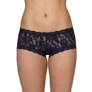 Hanky Panky Signature Lace Boyshort #4812P,Navy,Medium