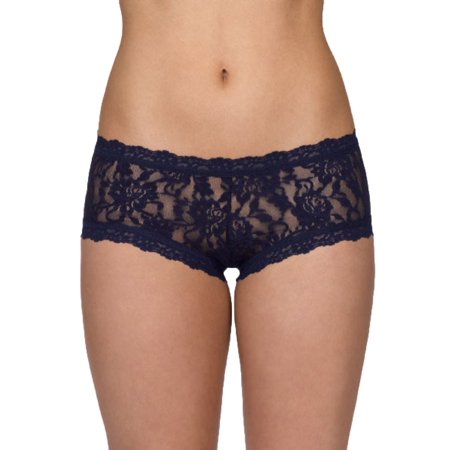 Hanky Panky Signature Lace Boyshort #4812P,Navy,Medium