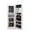 white, variant on Costway Door Wall Mount Touch Screen LED Light Mirrored Jewelry Cabinet Storage White