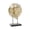 Gold Abstract Elephant Animals 15" x 6" x 22", variant on 15" x 22" Gold Resin Elephant Sculpture with Mirrored Sunburst Accent and Black Stand, by DecMode