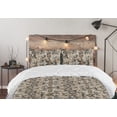 thumbnail image 5 of Ambesonne Boho Down Alternative Quilt Comforter, Ethnic Style Branches Folk Art, Full, Ecru Dark Brown Sepia, 5 of 5