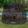 thumbnail image 4 of 10x10Ft Pop-Up Canopy Screen House Tent Patio Gazebo- Lightweight Outdoor Screen Room with Mosquito Netting, UPF 50+ UV Protection, Easy Setup & Carry Bag,Fits 4-6 Adults for Camping, Garden,Backyard, 4 of 10