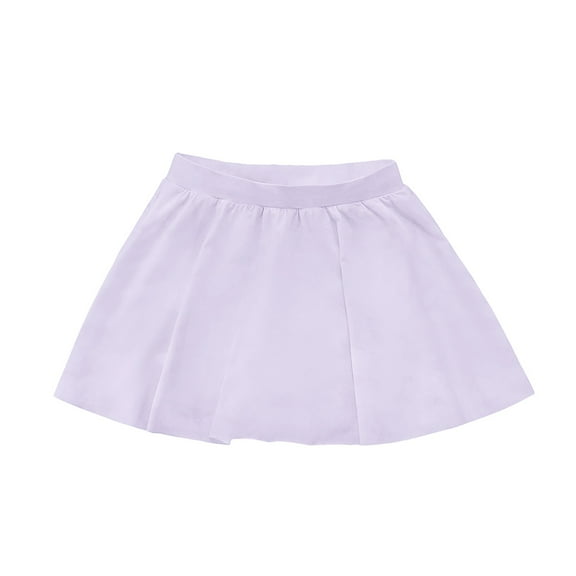 Zshosam Skirt for Kids Toddler Baby Girls Skirts Skorts Elastic Girl Pleated Skirts Kid Casual Stretch Waist Skater Skort Size 7T 8T,(Purple 7-8 Years)