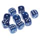 thumbnail image 1 of 10 Piezas De Dados Digitales De Plástico De 6 Lados D6 Para Accesorio De Juego De Barra De Fiesta Azul Sunnimix Juego de dados puntuales de 6 caras, 1 of 3