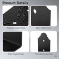 thumbnail image 4 of 4 PCS Metal Angle Bracket, 90 Degrees Large L Brackets, 5.9 Inches Heavy Duty Corner Angle Connection Joint, Metal Tie Plate Post Beam Connector, Truss Reinforcement Brace, Wood DIY L Shelf, 4 of 6