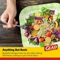 thumbnail image 4 of Glad Square Disposable Paper Plates for All Occasions  New & Improved Quality  Soak Proof, Cut Proof, Microwaveable Heavy Duty Disposable Plates  10" Diameter, 600 Count Green, 4 of 6