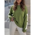 thumbnail image 5 of EMMIOL Skeleton Graphic Fall Sweater for Women Y2K Retro Black Long Sleeve Chunky Knit Pullover with Bone Print, 5 of 7