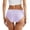 Purple, variant on 12 Pack Underwear for Women Seamless Hipster Ice Silk Stretchs Panties,Beige,L