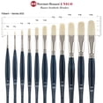 thumbnail image 2 of Borciani Bonazzi UNICO Bianco Synthetic Series 832 Paint Brush, Filbert 2 - Acrylic, Oil, Gel, Impasso Painting - Ergonomic Handle, Cruelty-Free, Brass Ferrule, Handcrafted in Italy, 2 of 7