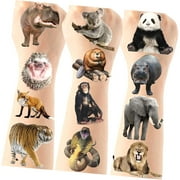 Dreamtimes Wildlife Animal - 6 Sheets with Over 100 Animal, Jungle & Sea Creatures Party Decorations, Ideal School Prizes for Boys and Girls
