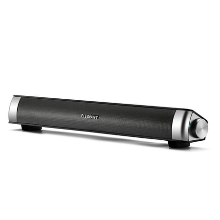 Soundbar,ELEGIANT MIDAS-2.0 USB Power SoundBar Multi-Media Speaker with LED Monitor for TV Desktop PC (Best Speakers For Phone And Laptop)