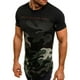 thumbnail image 3 of Hombres verano coreano seda deportes delgada manga corta camuflaje gimnasia correr baloncesto camiseta ropa superior Methold FS7570-07, 3 of 4