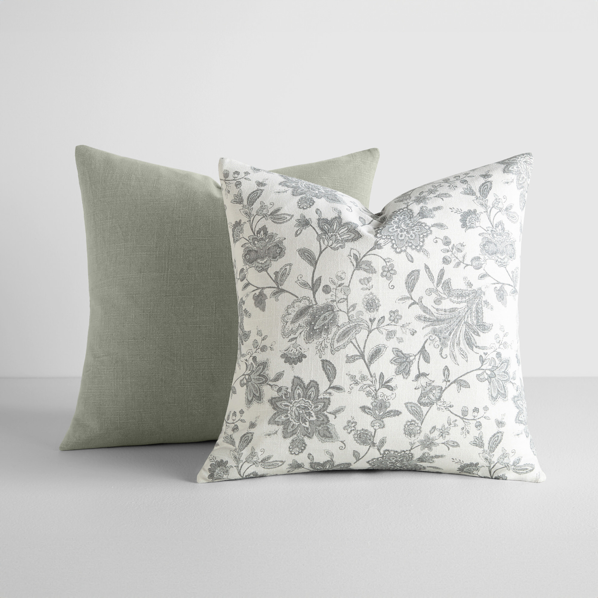 Comfort Canopy 2-Pack Cotton Slub Jacobean Throw Pillows photo 1