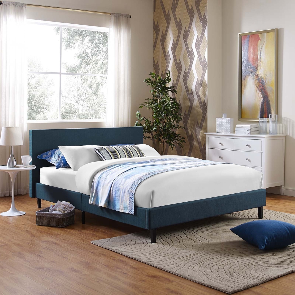 Anya Full Fabric Bed Azure - image 5 of 5