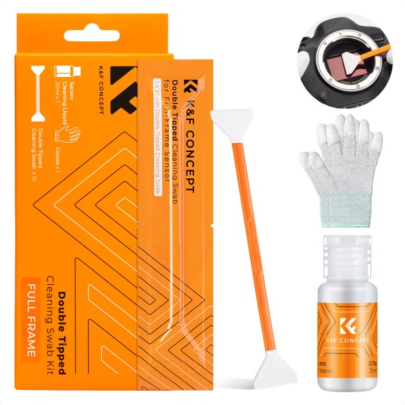 Kit de limpieza de sensores K&F Concept Full Frame con limpiador de 20 ml