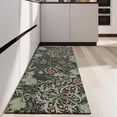 thumbnail image 4 of Green Pioneer Flower Pattern Kitchen Rug Mat,Kitchen Runner Rugs Non Skid Washable,Decorative Kitchen Floor Mats for Kitchen,Sink,Laundry,17"X47", 4 of 5