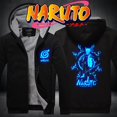 thumbnail image 1 of Akatsuki Naruto Luminous Sweatshirts Hoodies Fleece Oversized Hooded Thick Uchiha Sasuke Jacket Men Personality Outerwear CoatL Gao Jinjia LED, 1 of 2