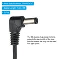 thumbnail image 3 of Uxcell 5Ft USB to DC 5.5x2.5mm Barrel Jack Power Cable, 2 Pcs Wire Adapter Connector Charging Cord, Black, 3 of 5