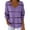 Purple2, variant on LIaqionyy Womens Plus Size Striped Long Sleeve T Shirt V Neck Basic Tee Casual Loose Fall Tops Trendy Outfits