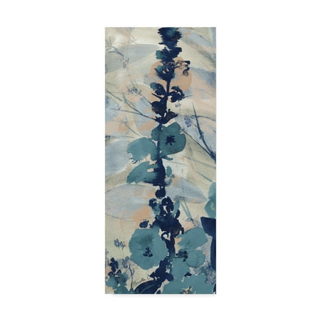 Trademark Fine Art 'Blue Floral Textile 1' Canvas Art by Marietta Cohen Art And Design