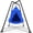 Blue, variant on Swing Set with Tent Swing, X-Shaped Swing Frame with Sensory Swing, Tent Swing with Swing Stand, Hammock Chair with Stand, 330 lbs Capacity, w/Rainbow Lights String, Indoor/Outdoor Use(Green)