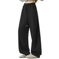 thumbnail image 2 of Kureaily Casual Jogger Pants With Unique Curved Hemline And Soft Fabric For Comfortable Streetwear And Wear Men's Sweatpants, 2 of 4