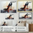 thumbnail image 4 of Designart "Stylish Red And Black High Heels Sleek Silhouette II" Fashion Wall Decor, 4 of 5