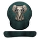 thumbnail image 1 of Alfombrilla de ratón ergonómica con reposamuñecas de gel, alfombrilla de ratón con diseño de elefante para aliviar el dolor con base de goma antideslizante, adecuada para computadora, oficin, 1 of 4