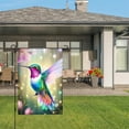 thumbnail image 3 of Amhnf Colorful Hummingbird With Flowers Garden Flag For Home Outdoor Garden Yard Decor 12x18 inch, 3 of 5