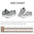 thumbnail image 2 of JENN ARDOR Women Wedge Sneaker Platform Sneakers for Women Hidden Wedge Zipper Platform Shoes Lace Up Increase Fashion Sneakers, 2 of 8