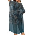 thumbnail image 4 of HELLHERO Women's Abstract Crackle Gradient Kimono Cover Up - Lightweight Breathable Beachwear for Summer Vacation, Pool & Resort, 4 of 6