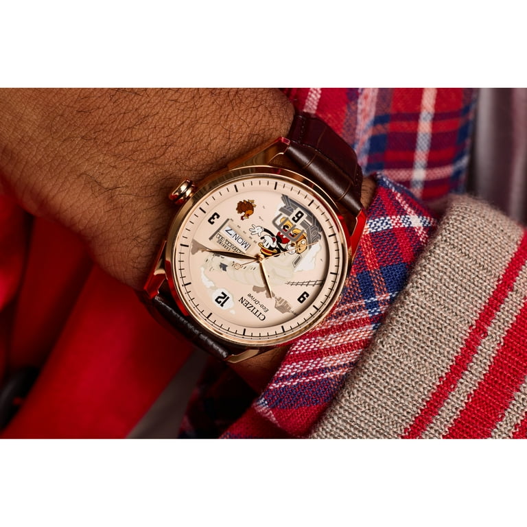 Citizen Eco-Drive Men's Disney Hometown Mickey Mouse Strap Watch