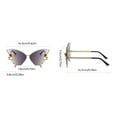 thumbnail image 2 of Glasses Riding Sunglasses for Women with Jewelry Style Shaped Oversized Rhinestone Sunglasses for Fashionable Everyday Wear, 2 of 7