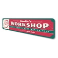 thumbnail image 4 of Santa's Workshop Handcrafted Toys Holiday Novelty Decor, Metal Wall Sign - 4x18 Inches, 4 of 4