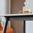 thumbnail image 4 of Large Rectangular Table with Strong Metal Base Modern Stone Dining Table For Kitchen 1.6m, 4 of 8