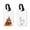 Cochin Silkie Chickens, variant on 2pcs Set PU Leather Luggage Tags Privacy Label Flap for Travel Suitcase Baggage - Cochin Silkie Chickens