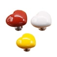 thumbnail image 4 of 3 Pieces Heart Shaped Toilet Press Button Toilet Tank Button for Toilet Room, 4 of 8