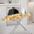 thumbnail image 2 of FKELYI Ironing Board Cover with Hook and Loop Fastener StrapsIron Padding Covers Vintage Sunflower Honeycomb Print Heat Resistant for Laundry Clothing Shop Home Accessories, XL, 2 of 5