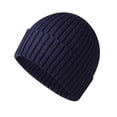 thumbnail interactive-video image 1 of Plain Solid Cuffed Beanie Hat – Stretch Ribbed Knit Skull Cap For Men Women – Winter Warm 1 of 5