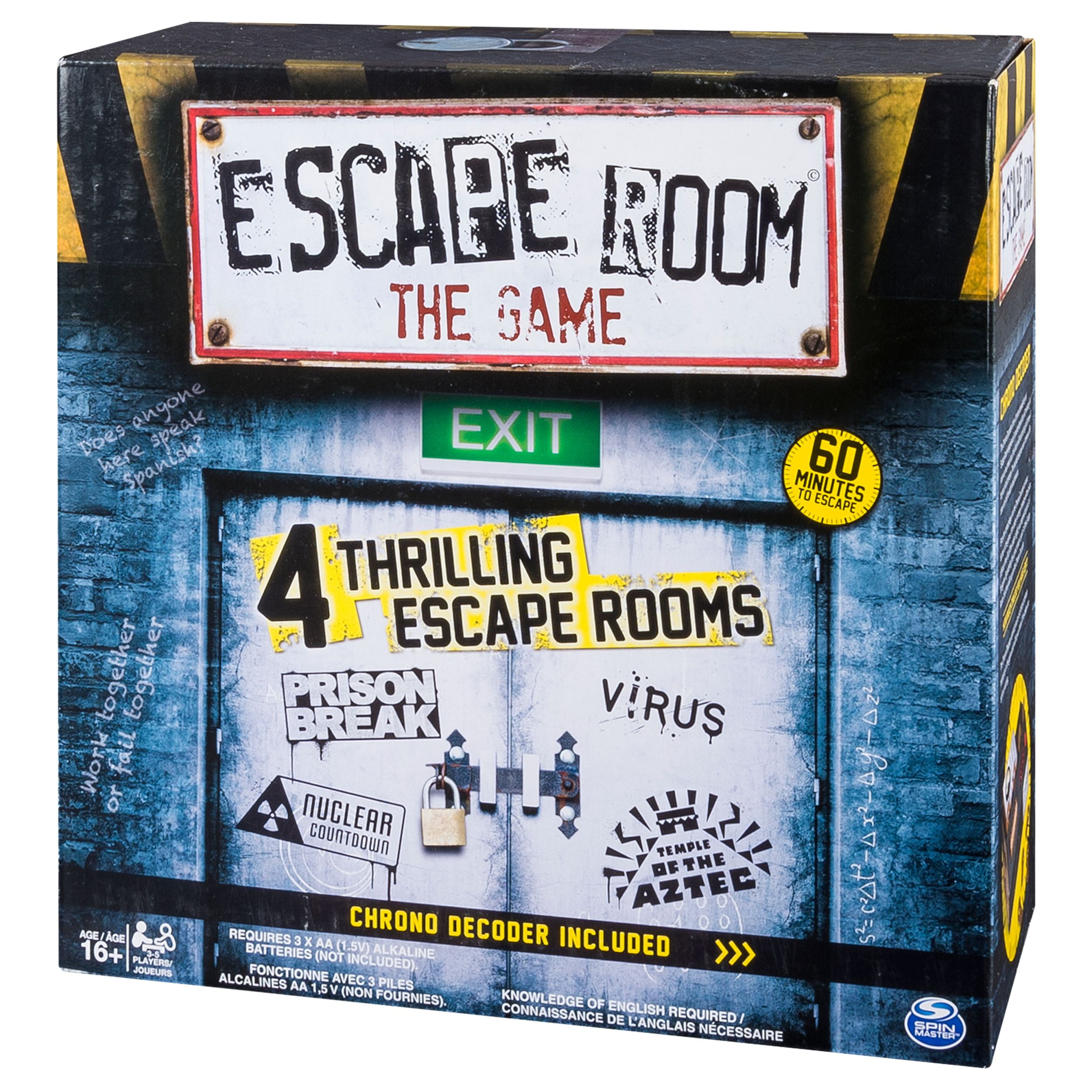 Spin Master Escape Room Version 3 Juego de mesa, para adultos y