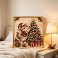 thumbnail image 7 of Pearl Christmas Cat Art Set, 3D Beaded Beginner-Friendly DIY Diamond Art Kit with Matching Frame, Complete Rhinestone Craft Supplies, Seasonal Wall Picture Decor For Indoor Home Display, 7 of 7