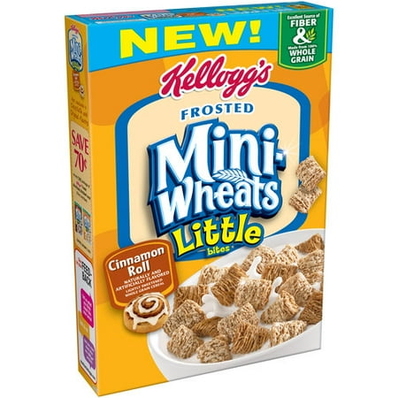 Kellogg's Frosted Mini-Wheats Little Bites Cinnamon Roll Cereal, 15.8 oz