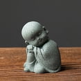 thumbnail image 1 of Mini Monk Statue Ornaments Table Art Home Room Decoration Gift for Housewarming Decor, 1 of 3