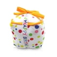 thumbnail image 3 of Juguete de Peluche para Perros Cateissary Pastel de Cumpleaños Interactivo Blanco 4 pulgadas, 3 of 6